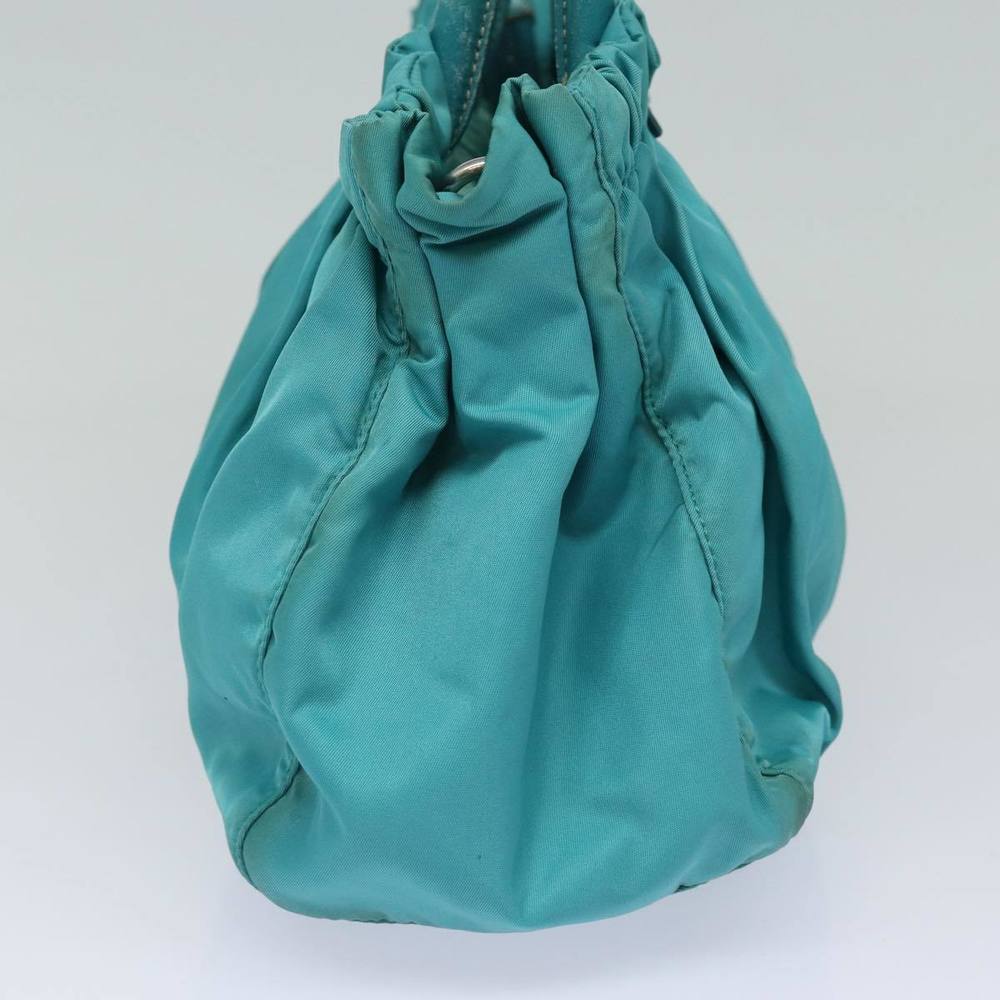 PRADA Hand Bag Nylon 2way Turquoise Blue Auth 83957 - Picture 5 of 16